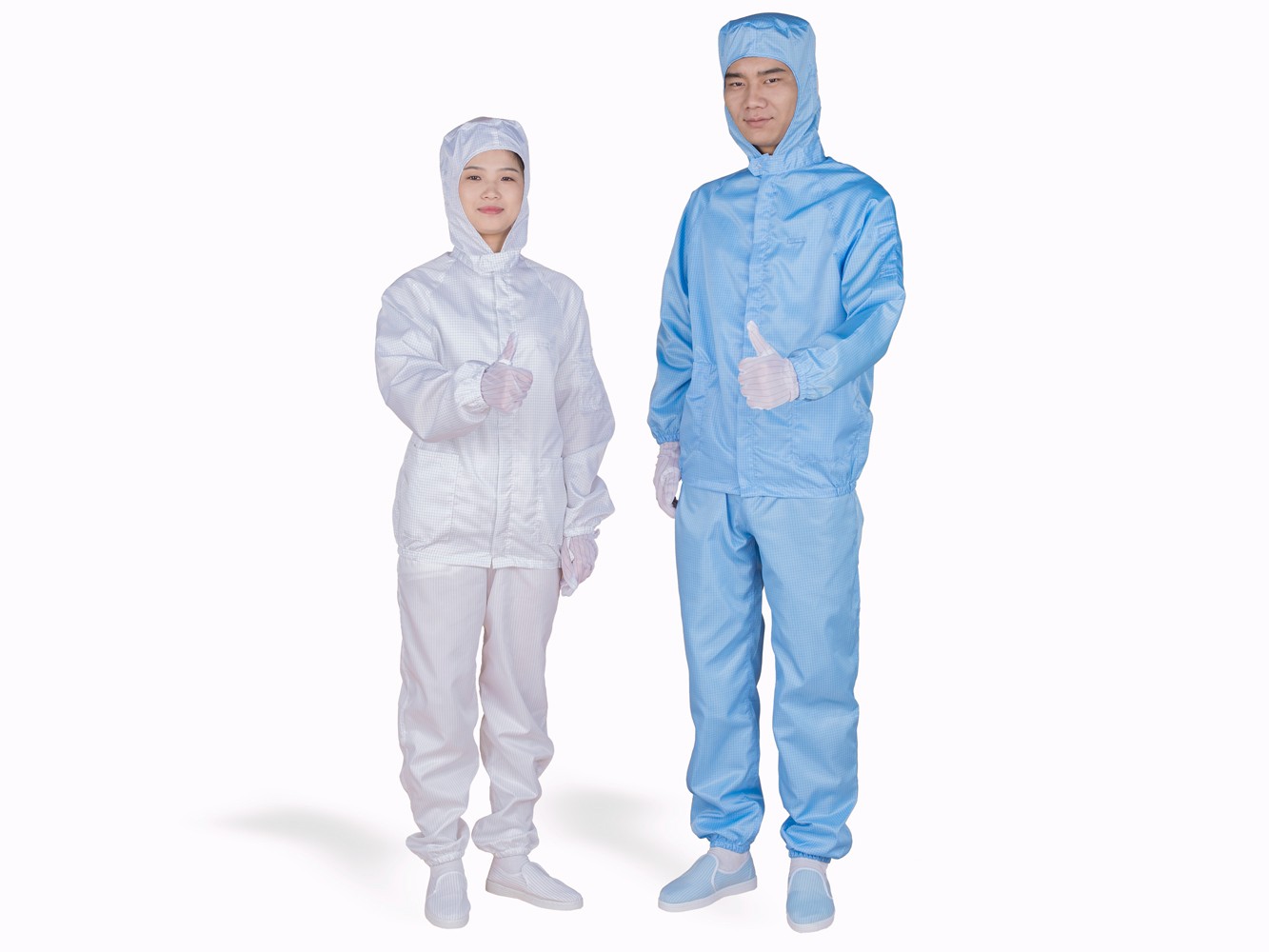 连帽分体洁净服