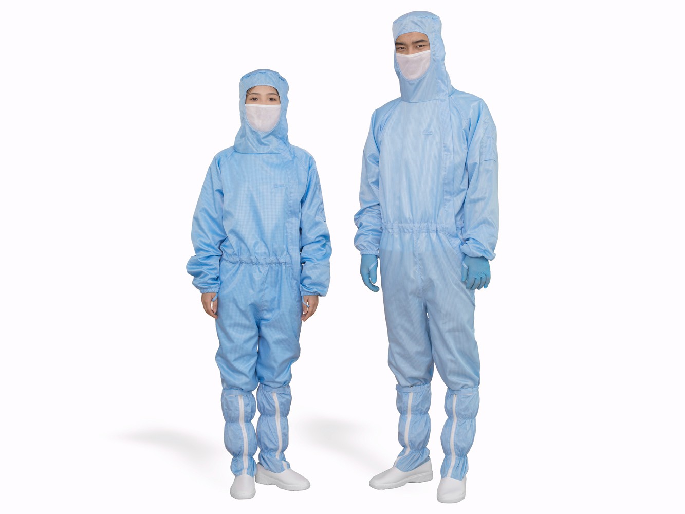 侧拉式三连体无尘服 | 洁净服